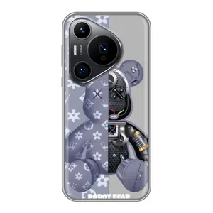 Силиконовый чехол для Huawei Pura 70 PRO (Медведь Louis Vuitton)