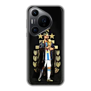 Чехлы Лео Месси Аргентина для Huawei Pura 70 PRO (Месси король)