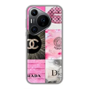 Чехол (Dior, Prada, YSL, Chanel) для Huawei Pura 70 PRO (Модница)