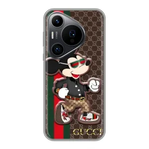 Чехлы Бренд GUCCI для Huawei Pura 70 PRO (Маус Гуччи)