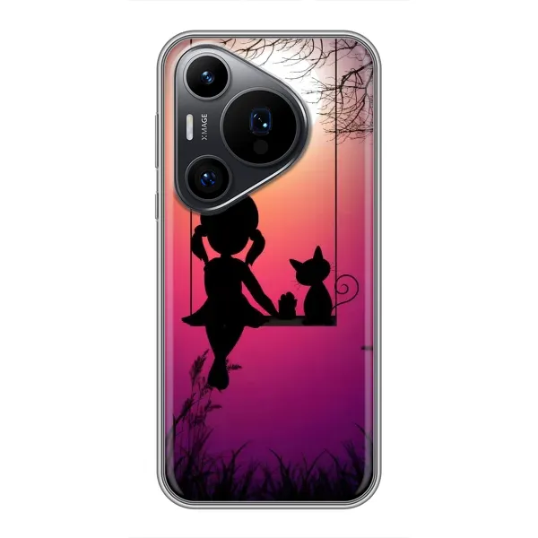 Чехол с рисунком «На качели» для Huawei Pura 70 PRO Чехол с рисунком «На качели» для Huawei Pura 70 PRO