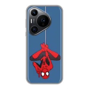 Чехол Супергерой Человека Паука на Huawei Pura 70 PRO (На паутине)