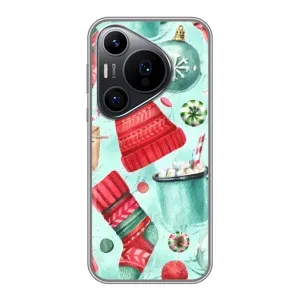 Чехол Санта Клаус для Huawei Pura 70 PRO (Одежда)