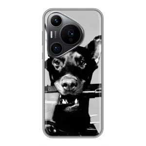 Чехол ДОБЕРМАН для Huawei Pura 70 PRO (Опасный доберман)