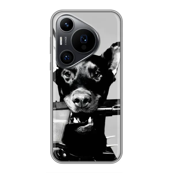 Чехол с рисунком «Опасный доберман» для Huawei Pura 70 PRO Чехол с рисунком «Опасный доберман» для Huawei Pura 70 PRO