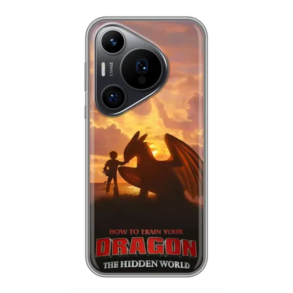 Чехол с рисунком «Постер Беззубика» для Huawei Pura 70 PRO Чехол с рисунком «Постер Беззубика» для Huawei Pura 70 PRO