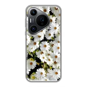 Чехол с ромашками на Huawei Pura 70 PRO (Рамка в ромашках)