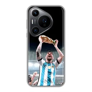 Чехлы Лео Месси Аргентина для Huawei Pura 70 PRO (Счастливый Месси)