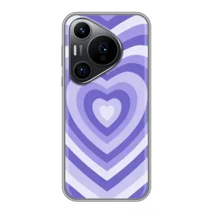 Чехлы с тематикой "Маленькие Сердечки" на Huawei Pura 70 PRO (Сердце фиолет)
