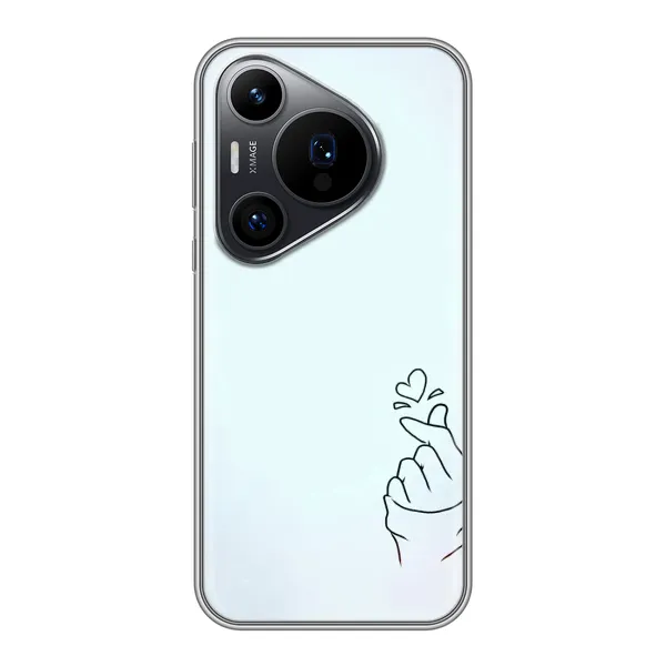 Чехол с рисунком «Сердце на голубом» для Huawei Pura 70 PRO Чехол с рисунком «Сердце на голубом» для Huawei Pura 70 PRO