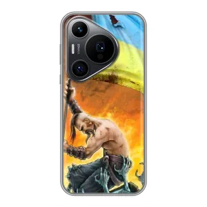 Чехол с картинкой (Патриотический КОЗАК) на Huawei Pura 70 PRO (Сильный Козак)