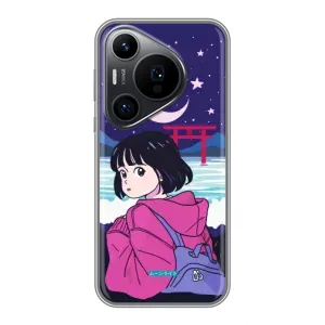 Чехол с персонажами АНИМЕ на Huawei Pura 70 PRO (Синобу Миякэ)