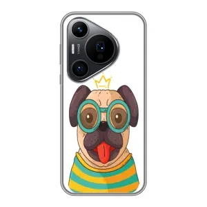 Бампер для Huawei Pura 70 PRO с картинкой "Песики" (Собака Король)