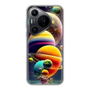 Чохол (ТПУ) з планетами на Huawei Pura 70 PRO (Сонячна система)