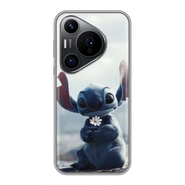 Чехол с рисунком «Стич с цветочком» для Huawei Pura 70 PRO Чехол с рисунком «Стич с цветочком» для Huawei Pura 70 PRO