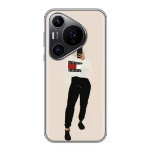 Силиконовый Чехол на Huawei Pura 70 PRO с картинкой Стильных Девушек (Стильная)