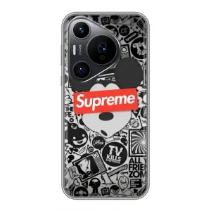 Чехол с Брендами одежды на Хuawei Пюра 70 ПРО (Supreme Маус)