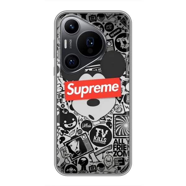 Чехол с рисунком «Supreme Маус» для Huawei Pura 70 PRO Чехол с рисунком «Supreme Маус» для Huawei Pura 70 PRO