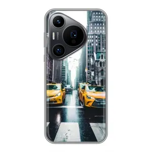 Силиконовый бампер (Работники) на Huawei Pura 70 PRO (Такси)