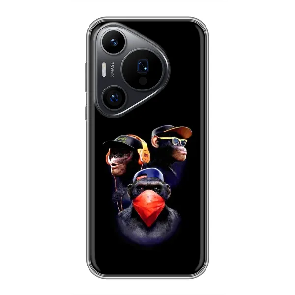 Чехол с рисунком «Три обезьяны» для Huawei Pura 70 PRO Чехол с рисунком «Три обезьяны» для Huawei Pura 70 PRO
