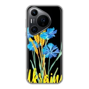Чехол на Huawei Pura 70 PRO Украинский дизайн (Ukraine в цветочках)