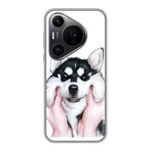 Бампер для Huawei Pura 70 PRO с картинкой "Песики" (Собака Хаски)
