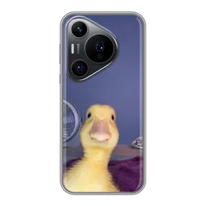 Бампер з принтом Меми для Huawei Pura 70 PRO (Качка)