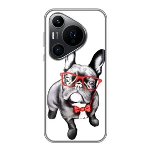 Бампер для Huawei Pura 70 PRO с картинкой "Песики" (В очках)