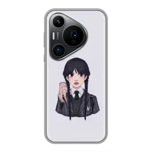 Чехлы с принтом Уэнсдей на Huawei Pura 70 PRO (Вещь Венсдей)