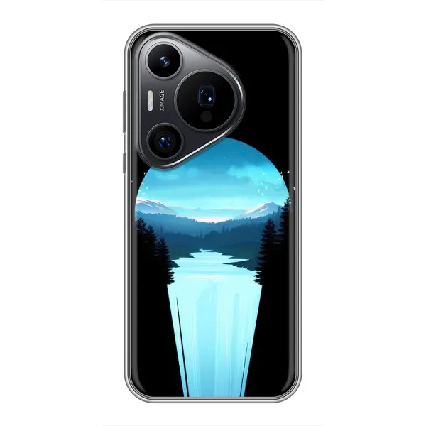 Чехол с рисунком «Синий Водопад» для Huawei Pura 70 PRO Чехол с рисунком «Синий Водопад» для Huawei Pura 70 PRO