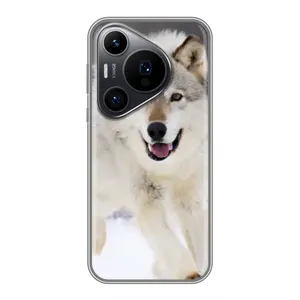 Чехол с Волком на Huawei Pura 70 PRO (Волк на снегу)