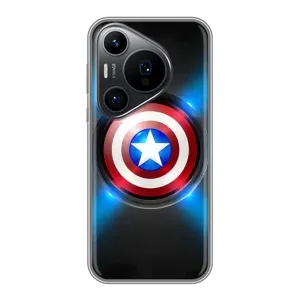 Чехол с Щитом Капитана Америки на Huawei Pura 70 PRO (Яркий Щит Капитана)