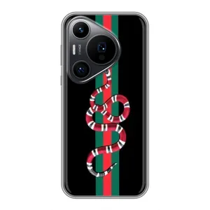 Чехлы Бренд GUCCI для Huawei Pura 70 PRO (Змей Гуччи)