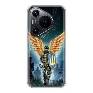 Патриотический Чехол для Huawei Pura 70 PRO (ЗСУ з крильями)