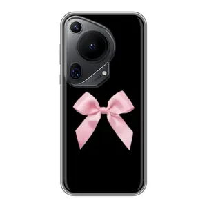 Чехол банты для Huawei Pura 70 Ultra (Бант на черном)