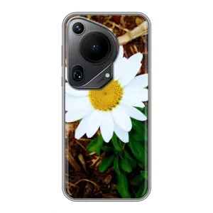 Чехол с ромашками на Huawei Pura 70 Ultra (Белая ромашка)