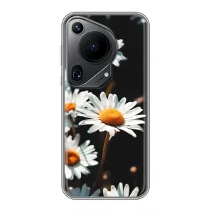 Чехол с ромашками на Huawei Pura 70 Ultra (Белые ромашки)