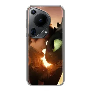 Чехол дракон Беззубик для Huawei Pura 70 Ultra (Беззубик и Иккинг)
