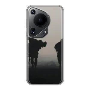 Чехлы на военную тематику для Huawei Pura 70 Ultra (Бой солдат)