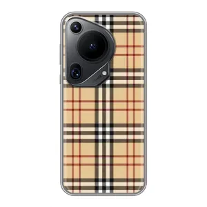 Чехол с Брендами одежды на Хuawei Пура 70 Ультра (Burberry стиль)