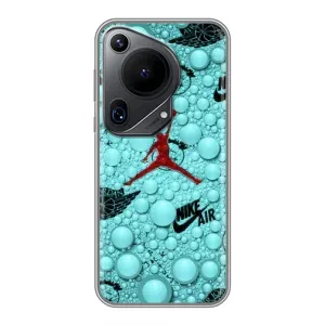 Силиконовый Чехол Nike Air Jordan на Хuawei Пура 70 Ультра (Джордан Найк)
