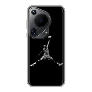 Силиконовый Чехол Nike Air Jordan на Хuawei Пура 70 Ультра (Джордан)