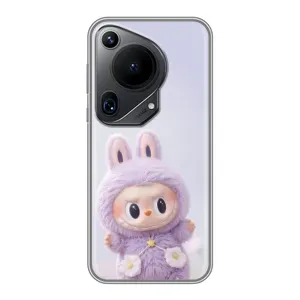 Чехол с принтом Лабубу для Huawei Pura 70 Ultra (Фиолетовый Лабубу)