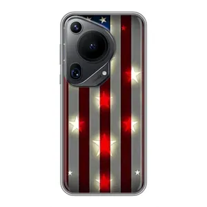Чехол Флаг USA для Huawei Pura 70 Ultra (Флаг США 2)