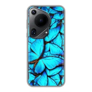 Силиконовый бампер с картинкой животных для Huawei Pura 70 Ultra (Крылья бабочек)