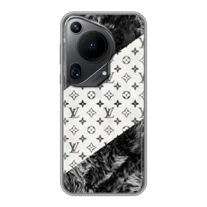 Чехол Стиль Louis Vuitton на Huawei Pura 70 Ultra (LV на белом)