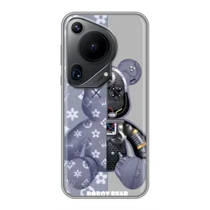 Силиконовый чехол для Huawei Pura 70 Ultra (Медведь Louis Vuitton)