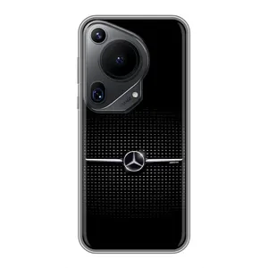 Силиконовый бампер с картинкой машины на Huawei Pura 70 Ultra (Mercedes)