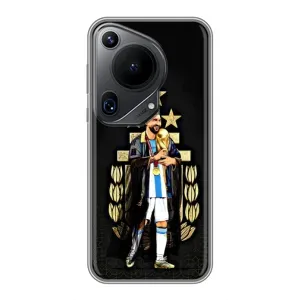Чехлы Лео Месси Аргентина для Huawei Pura 70 Ultra (Месси король)