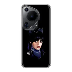 Чехлы с принтом Уэнсдей на Huawei Pura 70 Ultra (Милая Уэнсдей)